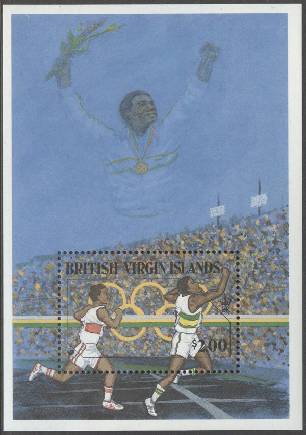 British Virgin Islands - M BL  49 OS i Seoul 1988 Löpning, Block **
