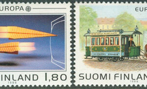 Finland – F 1052-1053 Europa CEPT 1988 Transport och kommunikation, 2 kpl **