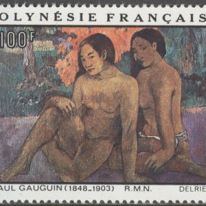 Franska Polynesien – M  325 ”Och guldet i deras kroppar”, målning av P Gauguin, 1 kpl **