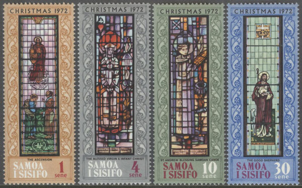 Samoa - M  272-275 Jul 1972  - Fönsterkonst, 4 kpl **