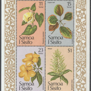 Samoa – M BL  26 Jul 1981 Blommor bla Mangoblomma, Block **