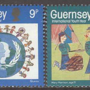 Guernsey – M  320-321 Internationella Ungdomsåret 1985, 2 kpl **