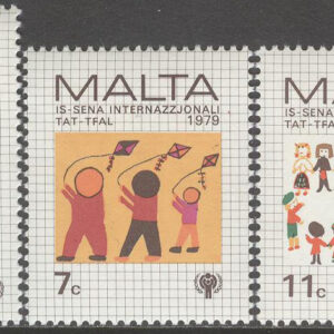 Malta – M  596-598 Internationella Barnåret 1979, serie 3 kpl **
