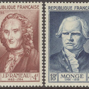 Frankrike – M  965-970 Personligheter bla J-P Rameau – Musik, serie 6 kpl **