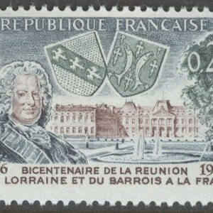 Frankrike – M 1545 Lothringen till Frankrike 200 år, märke kpl **