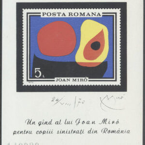 Rumänien – M BL  81 Konst av Joan Miró, Block **