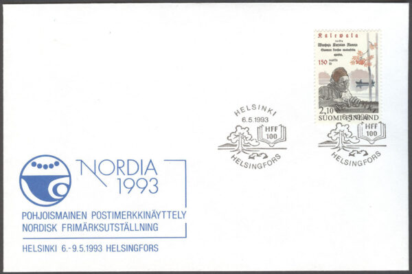 Finland - Minnespost 1993-05-06 Nordia 1993 - HFF 100