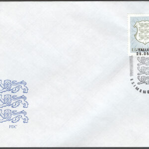 Estland – FDC 1993-05-25 – Statsvapen, märke kpl