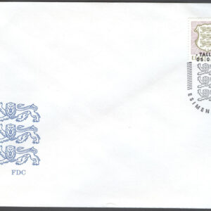 Estland – FDC 1993-08-05 – Statsvapen, märke kpl