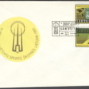 Litauen – FDC 1991-07-27 – Sport – Litauer sportar i hela världen, serie 2 kpl