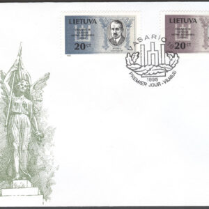 Litauen – FDC 1995-02-16 – Frihetsdagen 1995 – Berömdheter, serie 2 kpl