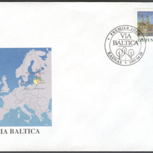 Litauen – FDC 1995-04-20 – Via Baltica – Kaunas, märke kpl