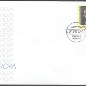 Litauen – FDC 1995-04-29 – Europa CEPT 1995 Fred & Frihet, märke kpl