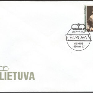 Litauen – FDC 1996-04-27 – Europa CEPT 1996 Berömda kvinnor, märke kpl