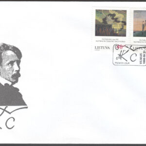 Litauen – FDC 1996-09-21 – Konst av M K Ciurlionis, serie 2 kpl