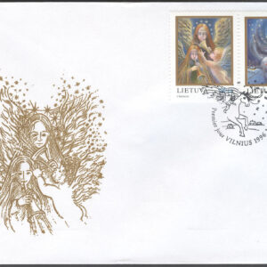 Litauen – FDC 1996-11-30 – Jul 1996 – Musik & Tomte på Häst, serie 2 kpl