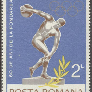 Rumänien – M 3240 Sport – Olympiska Komiteen 60 år, 1 kpl **