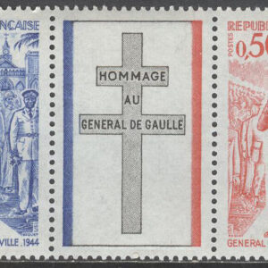 Frankrike – M 1772-1775 + Zf Charles de Gaulle död 1 år – President, 5-strip **