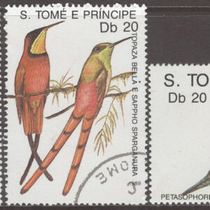 S. Tomé E Principe – M 1112-1114 Fåglar – Kolibri, 3 kpl