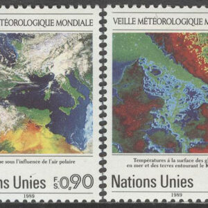FN Geneve – M  176-177 Väderobservation med Satellit 25 år, 2 kpl **