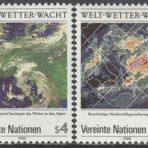 FN Wien – M   92-93 Väderobservation med Satellit 25 år, 2 kpl **