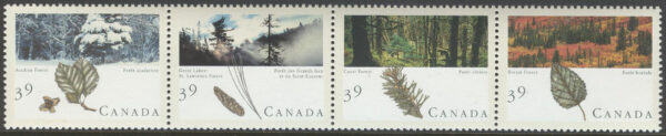 Kanada - M 1191-1194 Kanadas skogar, 4-strip kpl **