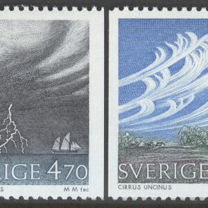 Sverige – F 1650-1653 Moln & Väder bla Stackmoln, 4 kpl **