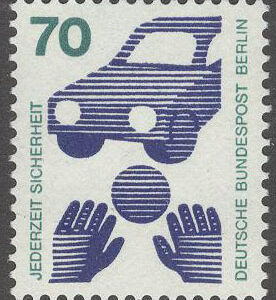 Berlin – M  453 Olycksfallsförebyggande – Trafiksäkerhet, märke kpl **