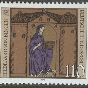 Tyskland – M 1018  Hildegard von Bingen 800 år, Benediktiner, mystiker, 1 kpl **