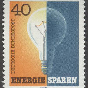 Tyskland – M 1031 Att spara Energi – Glödlampa, märke kpl **