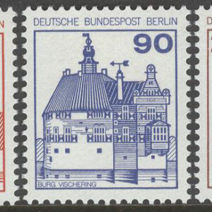Berlin – M  587-589 Borgar & Slott bla i Vischering, serie 3 kpl **