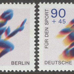 Berlin – M  596-597 Sportstöd. Löpning och bågskytte, 2 kpl **