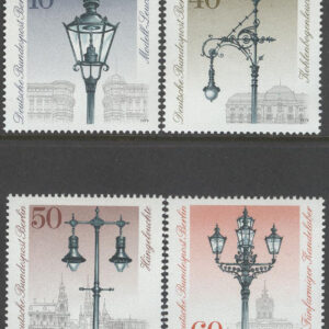 Berlin – M  603-606 Gatubelysning i Berlin 300 år, 4 kpl **