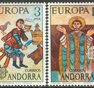 Andorra Sp – M   96-97 Europa CEPT 1975 Konst, serie 2 kpl **