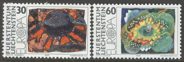 Liechtenstein - M  623-624 Europa CEPT 1975 Konst, serie 2 kpl **