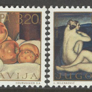 Jugoslavien – M 1598-1599 I Europa CEPT 1975 Konst, serie 2 kpl **