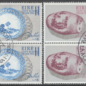 Irland – M  344-345 Europa CEPT 1976 Hantverk, 2 st 4-Block