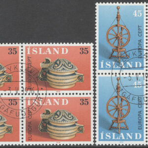 Island – F  551-552 Europa CEPT 1976 Konsthantverk, 2 st 4-Block