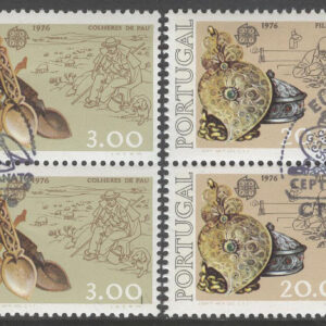 Portugal – M 1311-1312 Europa CEPT 1976 Konsthantverk, 2 st 4-Block