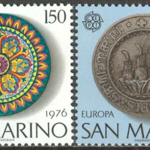 San Marino – M 1119-1120 Europa CEPT 1976 Hantverk, serie 2 kpl **