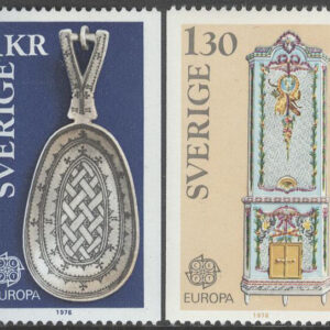 Sverige – F  960-961 Europa CEPT 1976 Hantverk, 2 kpl **