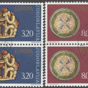 Jugoslavien – M 1635-1636 Europa CEPT 1976 Hantverk, 2 st 4-Block