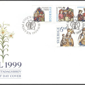 Sverige – FDC 1999-11-18 – Jul 1999, serie 5 kpl Vinjett 1