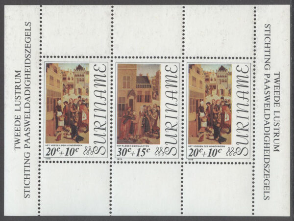 Surinam - M BL  16 Påsk 1976 - Konst, Block **