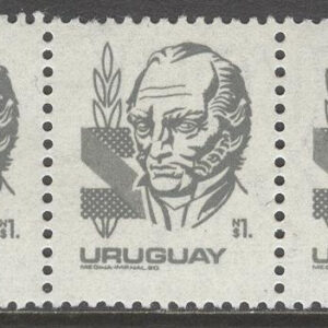Uruguay – M 1600 x 5 José Gervasio Artigas – Frihetskämpe, 5-strip **