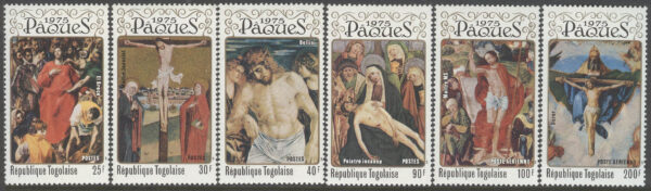 Togo - M 1092-1097 A Påsk 1975 - Konst av bla El Greco, serie 6 kpl **