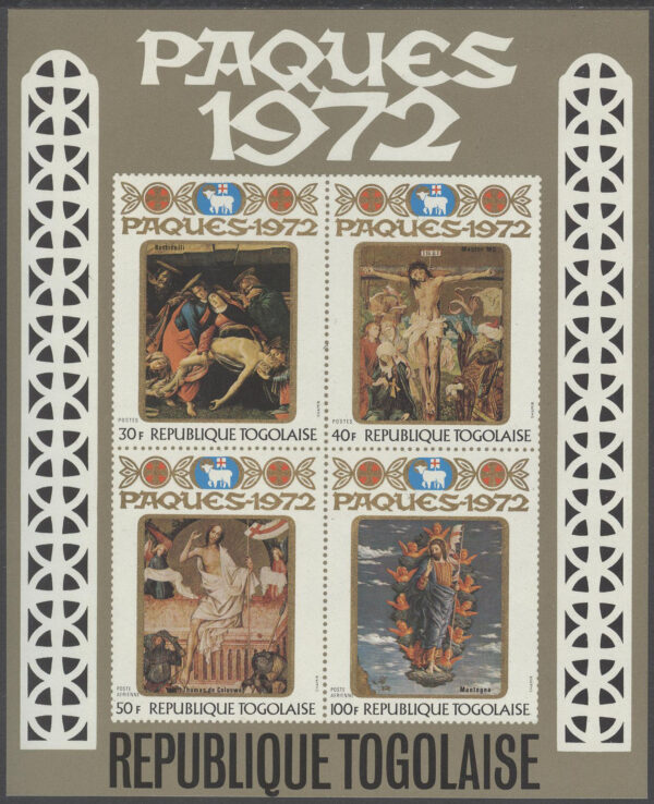 Togo - M BL  63 Jul 1971 - Konst - Junfru med Barn, Block **
