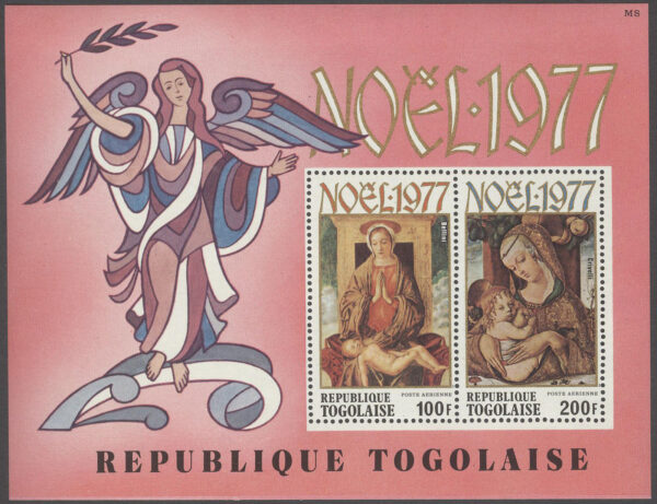 Togo - M BL 122 Jul 1977 - Konst - Madonna med barn, Block **