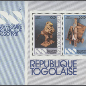 Togo – M BL 183 P Picasso 100 år – Konstnär, Block **