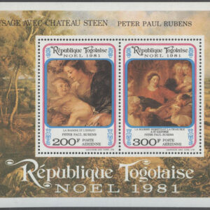 Togo – M BL 184 Jul 1981 – Konst av P P Rubens, Block **